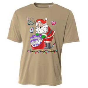 Botox Nurse Christmas Aesthetic Nurse Injecto Botox Santa Cooling Performance Crew T-Shirt