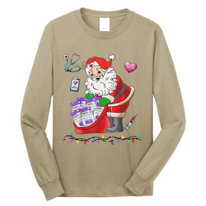 Botox Nurse Christmas Aesthetic Nurse Injecto Botox Santa Long Sleeve Shirt