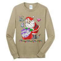 Botox Nurse Christmas Aesthetic Nurse Injecto Botox Santa Tall Long Sleeve T-Shirt