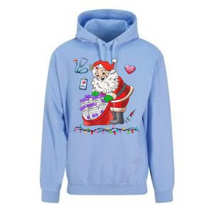 Botox Nurse Christmas Aesthetic Nurse Injecto Botox Santa Unisex Surf Hoodie