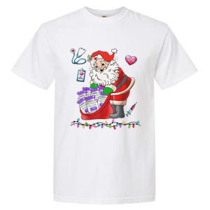 Botox Nurse Christmas Aesthetic Nurse Injecto Botox Santa Garment-Dyed Heavyweight T-Shirt