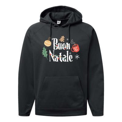 Buon Natale Christmas Italy Italians Gift Performance Fleece Hoodie