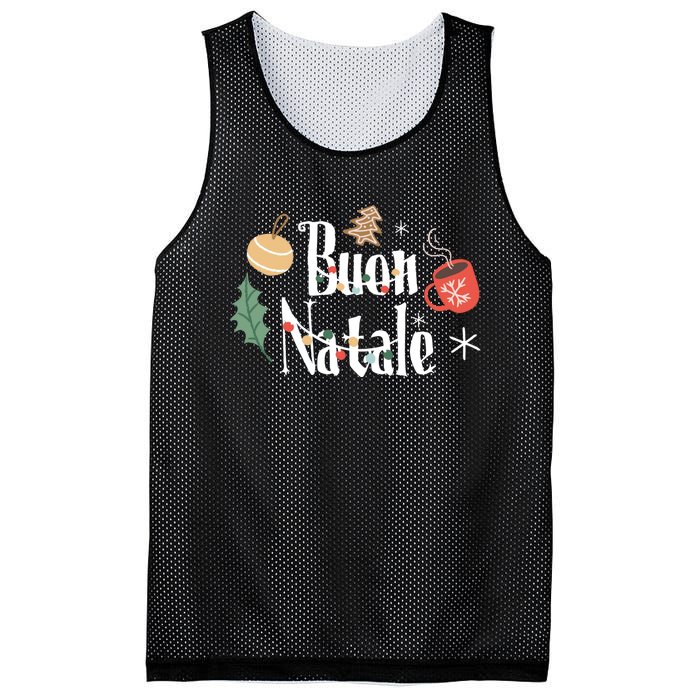 Buon Natale Christmas Italy Italians Gift Mesh Reversible Basketball Jersey Tank