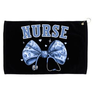 Blue Nurse Coquette Bow Stethoscope Nursing Medical Doctor Cool Gift Grommeted Golf Towel