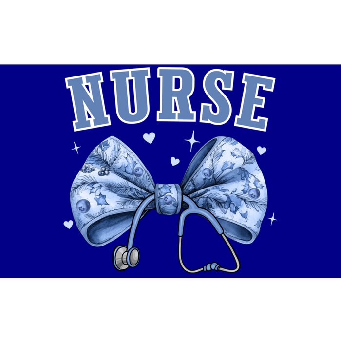 Blue Nurse Coquette Bow Stethoscope Nursing Medical Doctor Cool Gift Bumper Sticker