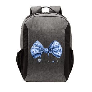 Blue Nurse Coquette Bow Stethoscope Nursing Medical Doctor Gift Vector Backpack