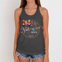 Ballet Nutcracker Christmas In My Nutcracker Mom Era Women's Knotted Racerback Tank