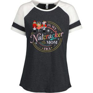 Ballet Nutcracker Christmas In My Nutcracker Mom Era Enza Ladies Jersey Colorblock Tee