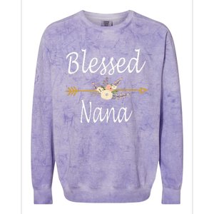 Blessed Nana Cute Mothers Day Gifts Colorblast Crewneck Sweatshirt