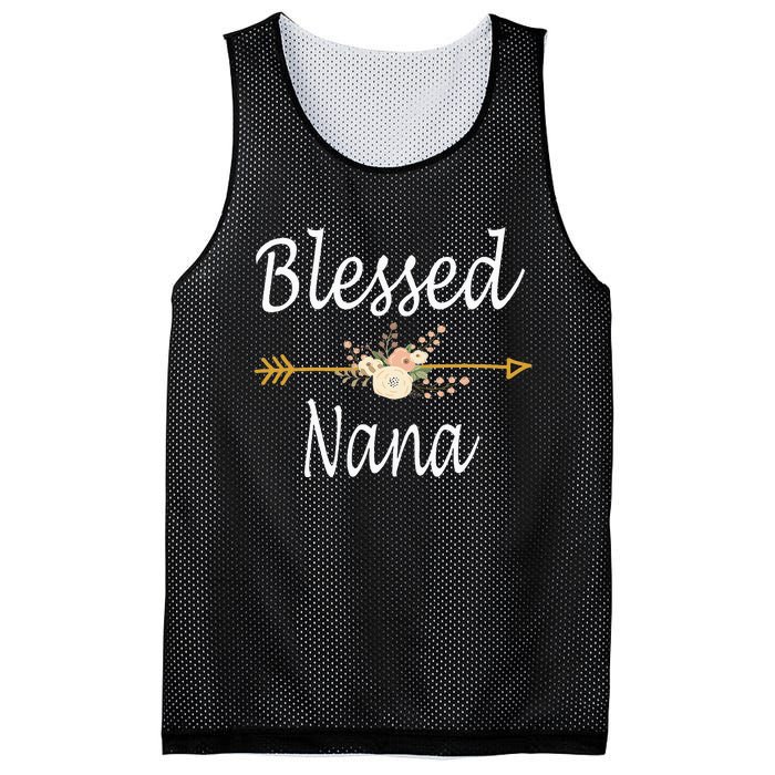 Blessed Nana Cute Mothers Day Gifts Mesh Reversible Basketball Jersey Tank