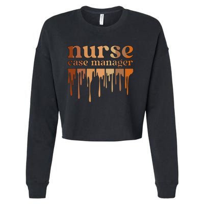 Black Nurse Case Manager African American Case Management Cropped Pullover Crew