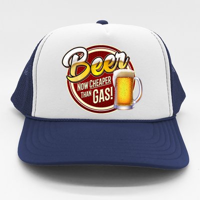 Beer Now Cheaper Than Gas! Trucker Hat