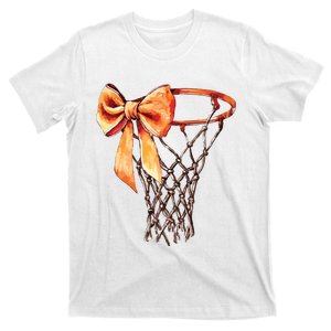 Basketball Net Coquette Bow T-Shirt