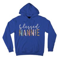 Blessed Nannie Cute Leopard Print Gift Hoodie