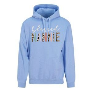 Blessed Nannie Cute Leopard Print Gift Unisex Surf Hoodie