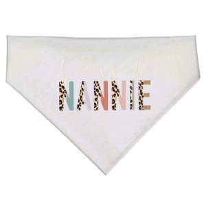 Blessed Nannie Cute Leopard Print Gift USA-Made Doggie Bandana