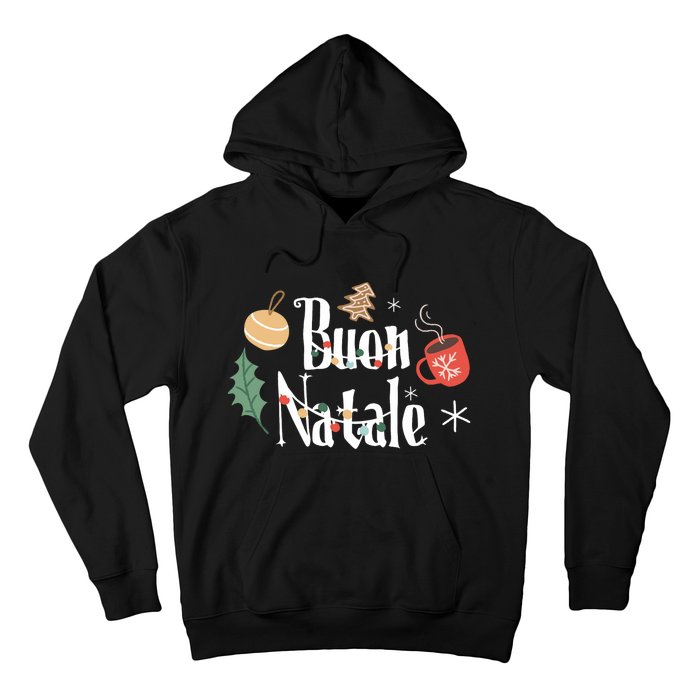 Buon Natale Christmas Italy Italians Long Sleeve Hoodie