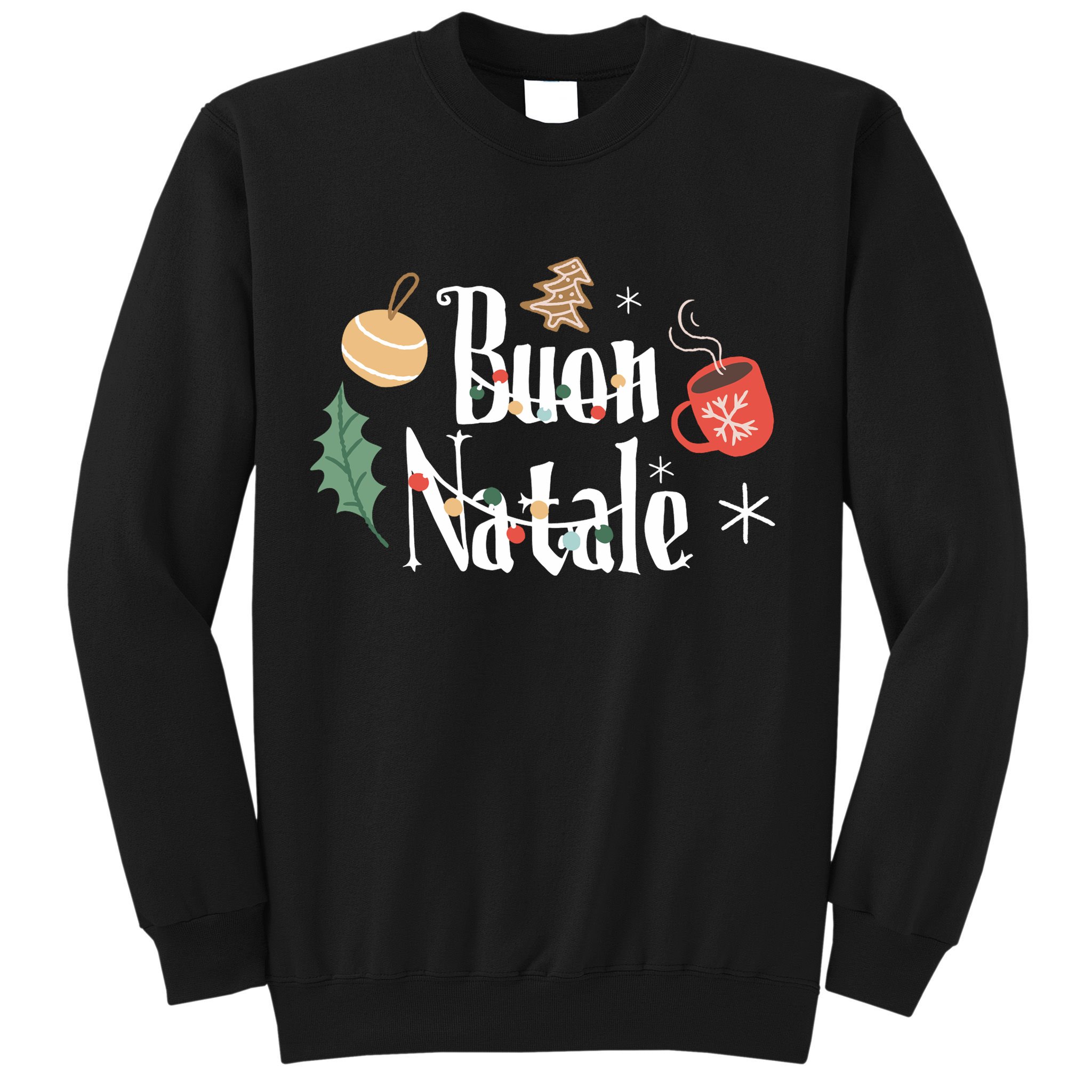 Buon Natale Christmas Italy Italians Long Sleeve Sweatshirt