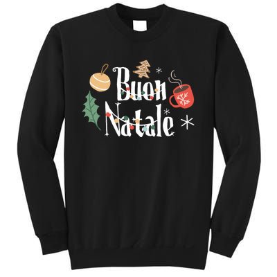 Buon Natale Christmas Italy Italians Long Sleeve Sweatshirt