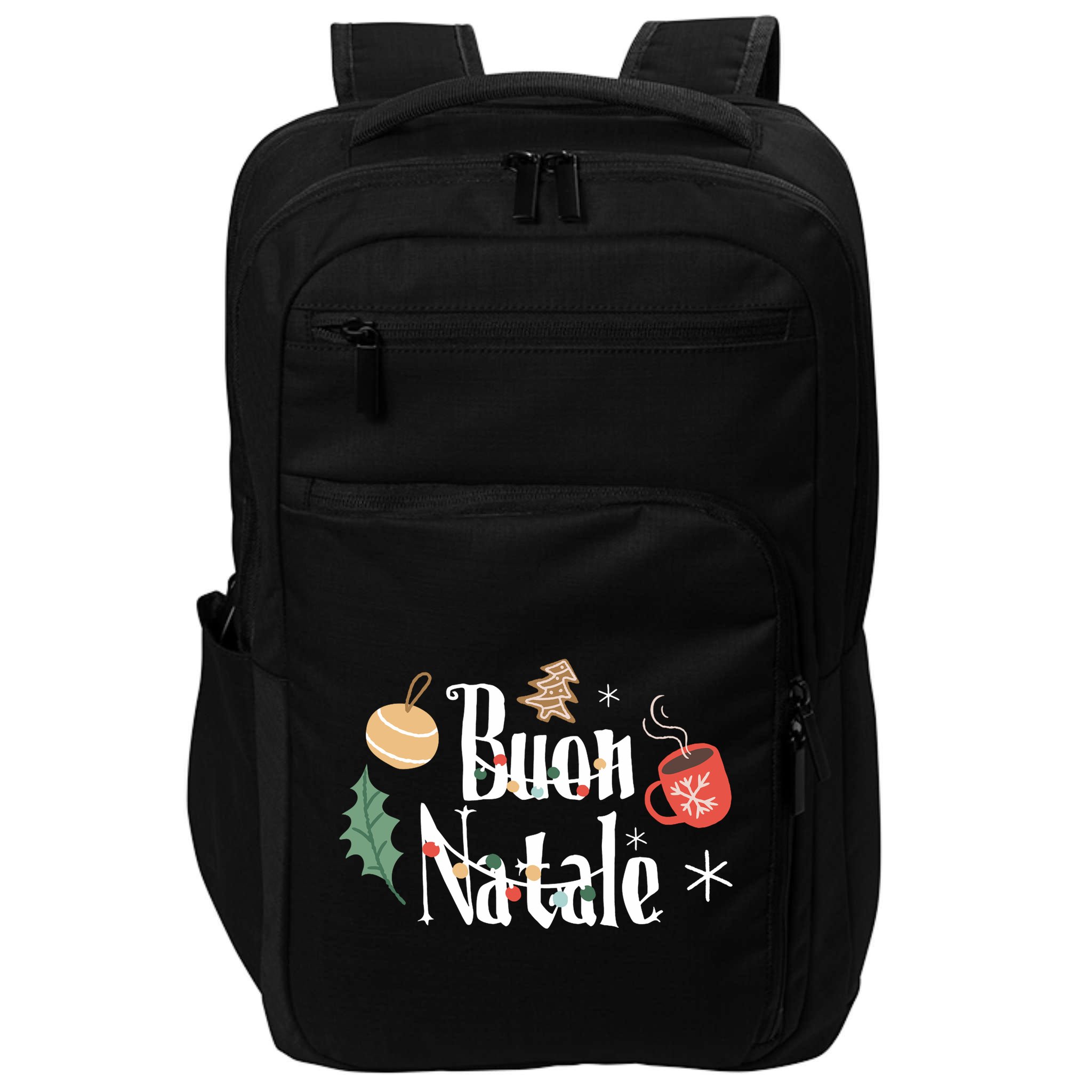 Buon Natale Christmas Italy Italians Long Sleeve Impact Tech Backpack