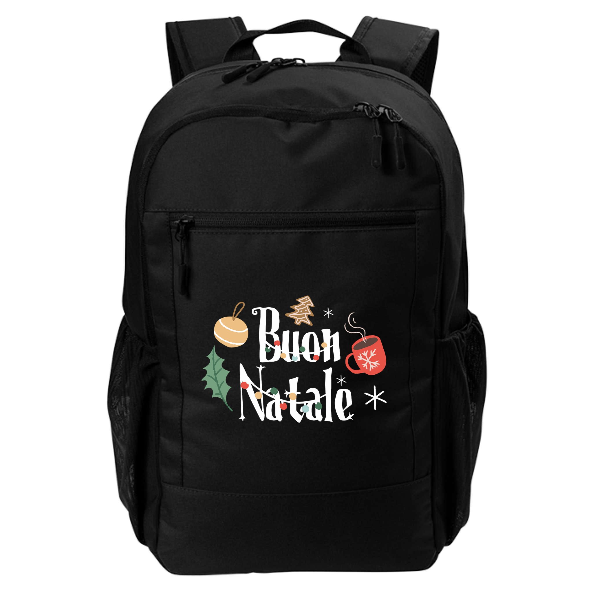 Buon Natale Christmas Italy Italians Long Sleeve Backpack