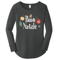 Buon Natale Christmas Italy Italians Long Sleeve Women's Perfect Tri Tunic Long Sleeve Shirt