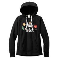 Buon Natale Christmas Italy Italians Long Sleeve Women's Fleece Hoodie