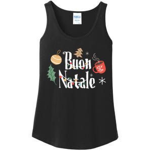 Buon Natale Christmas Italy Italians Long Sleeve Ladies Essential Tank