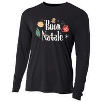 Buon Natale Christmas Italy Italians Long Sleeve Cooling Performance Long Sleeve Crew