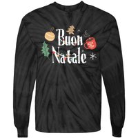 Buon Natale Christmas Italy Italians Long Sleeve Tie-Dye Long Sleeve Shirt