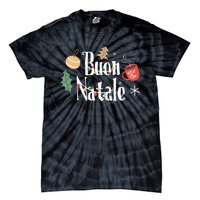 Buon Natale Christmas Italy Italians Long Sleeve Tie-Dye T-Shirt