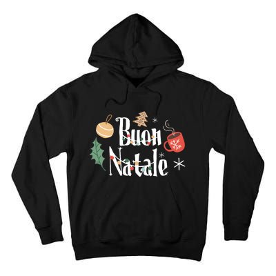 Buon Natale Christmas Italy Italians Long Sleeve Tall Hoodie