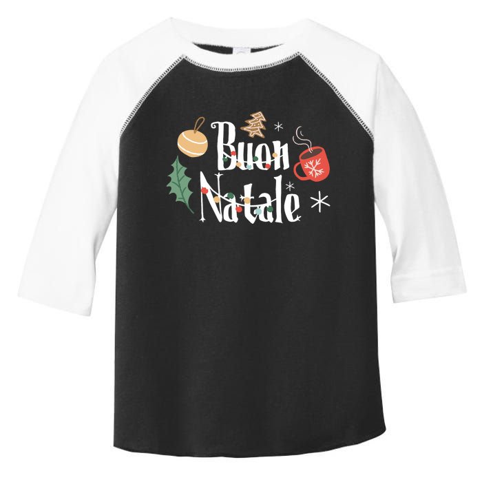 Buon Natale Christmas Italy Italians Long Sleeve Toddler Fine Jersey T-Shirt