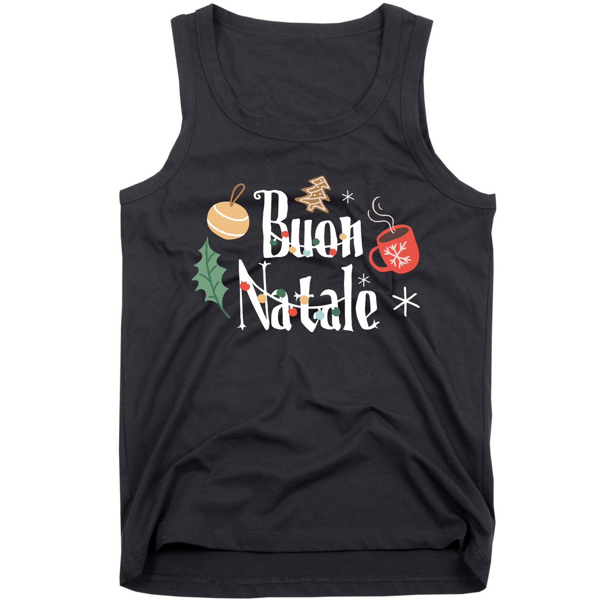 Buon Natale Christmas Italy Italians Long Sleeve Tank Top