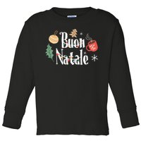 Buon Natale Christmas Italy Italians Long Sleeve Toddler Long Sleeve Shirt