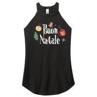 Buon Natale Christmas Italy Italians Long Sleeve Women's Perfect Tri Rocker Tank