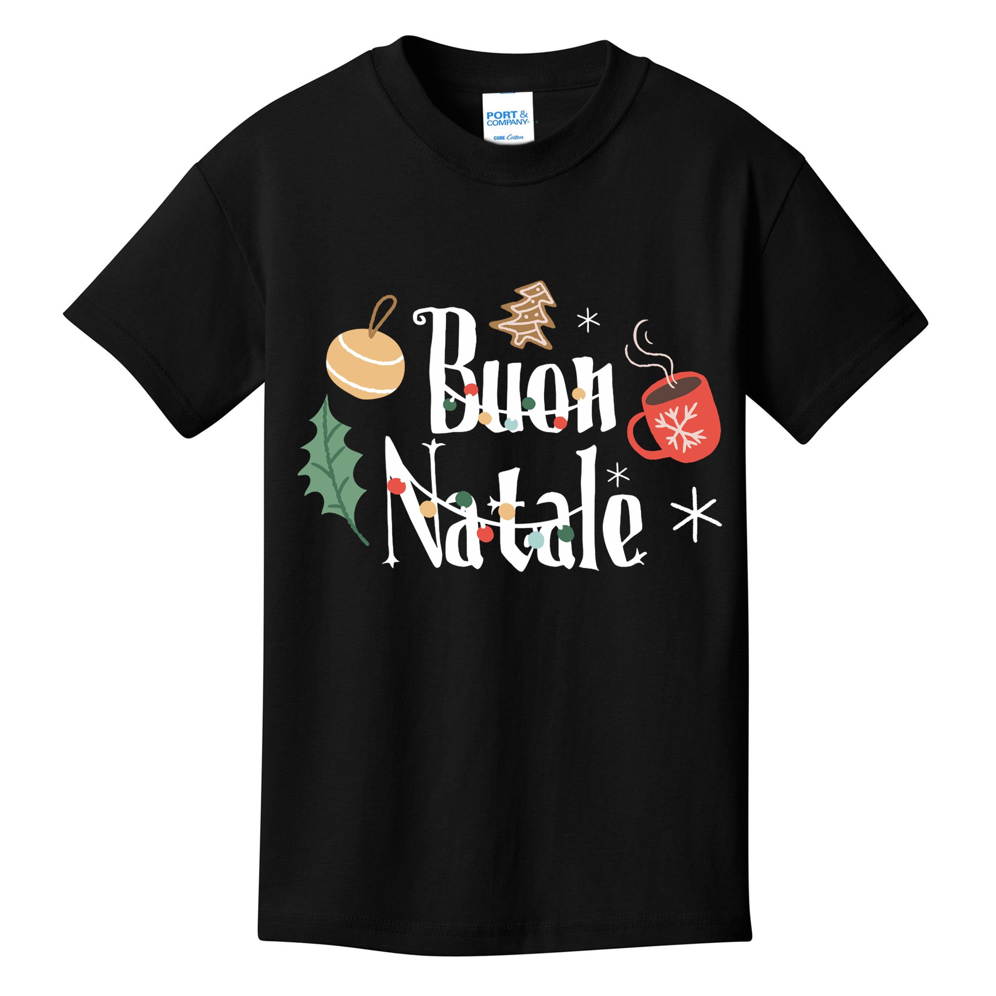 Buon Natale Christmas Italy Italians Long Sleeve Kids T-Shirt