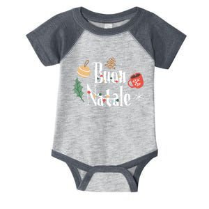 Buon Natale Christmas Italy Italians Long Sleeve Infant Baby Jersey Bodysuit