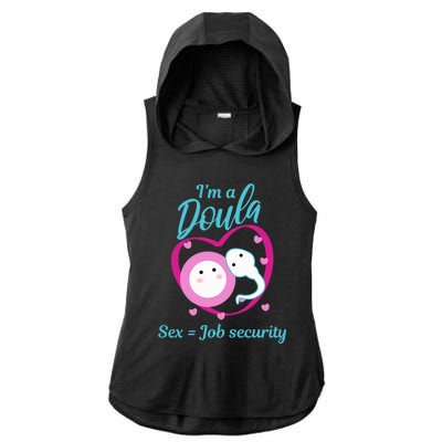 Birth Nurse Cute Labor Coach Prenatal Fetus Gift Ladies PosiCharge Tri-Blend Wicking Draft Hoodie Tank