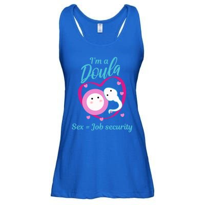 Birth Nurse Cute Labor Coach Prenatal Fetus Gift Ladies Essential Flowy Tank