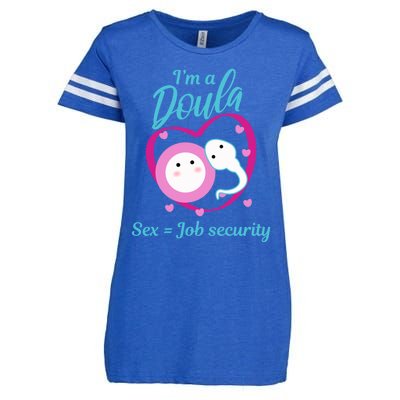 Birth Nurse Cute Labor Coach Prenatal Fetus Gift Enza Ladies Jersey Football T-Shirt