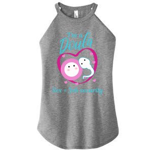 Birth Nurse Cute Labor Coach Prenatal Fetus Gift Women's Perfect Tri Rocker Tank