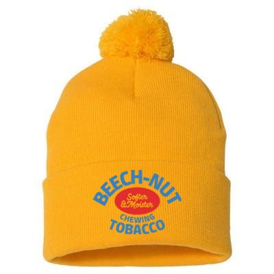 Beech Nut Chewing Tobacco Pom Pom 12in Knit Beanie