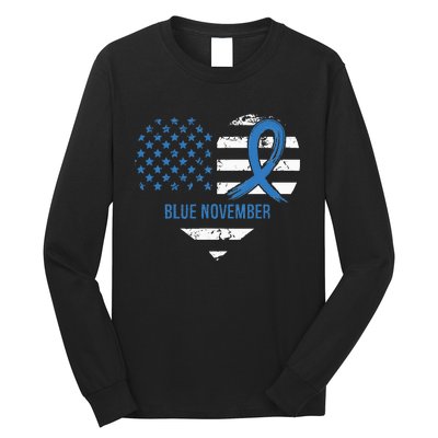 Blue November Diabetes Awareness Long Sleeve Shirt