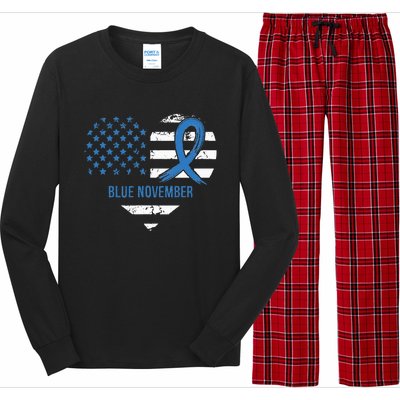 Blue November Diabetes Awareness Long Sleeve Pajama Set