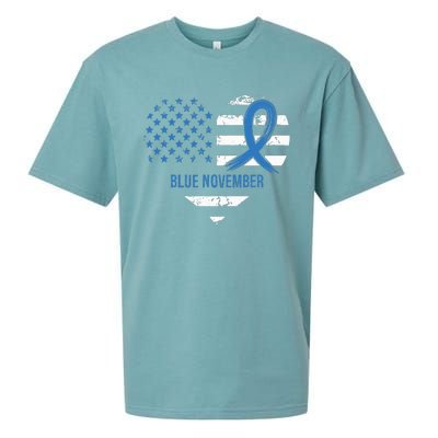 Blue November Diabetes Awareness Sueded Cloud Jersey T-Shirt