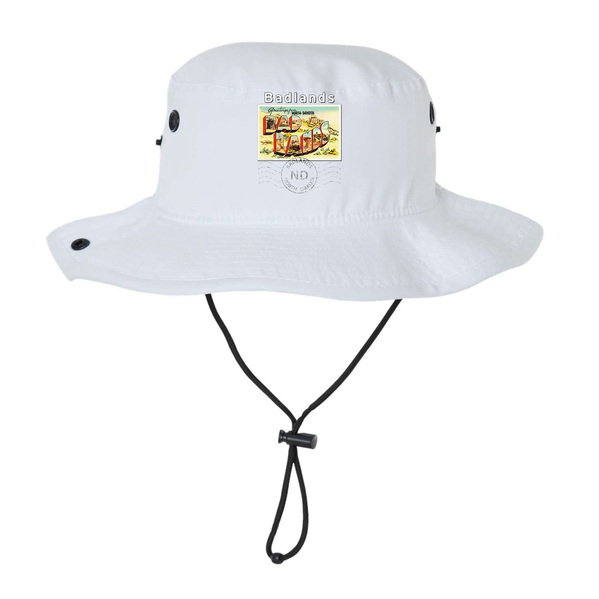 Badlands North Dakota ND Large Letter Postcard Postmarked Bucket Hat