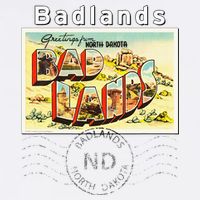 Badlands North Dakota ND Large Letter Postcard Postmarked Bucket Hat