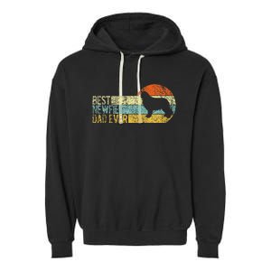 Best Newfie Dad Ever Newfoundland Dog Newfie Owner Retro Garment-Dyed Fleece Hoodie