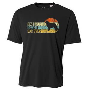 Best Newfie Dad Ever Newfoundland Dog Newfie Owner Retro Cooling Performance Crew T-Shirt